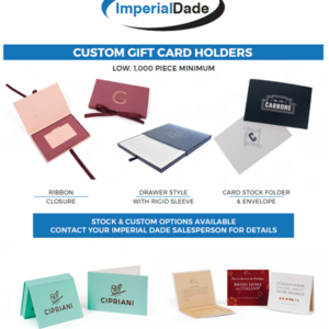 Imperial Dade Custom & Stock Gift Card Holders