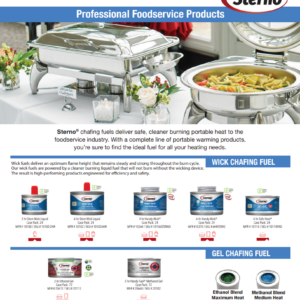 sterno foodservice products